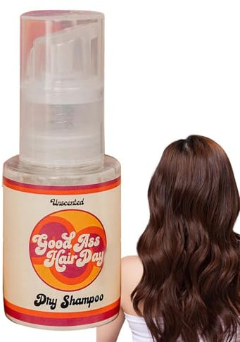 Lisutupode 60 Ml Trockenshampoo Pulver, Natürliches Trockenshampoo, Natürliches Trockenshampoo Mit Ätherischen Ölen, Gerät Mit Volumengebendem Puderspray, Organisches Natürliches Trockenshampoo