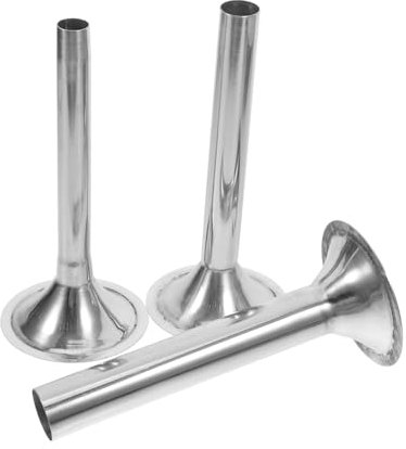 HEMOTON 3piezas Embudos De Acero Inoxidable Para Relleno De Carne Accesorios Manuales Para Máquina Embutidora Tubos Resistentes y Compatibles Herramientas Para Hacer Salchichas Casa