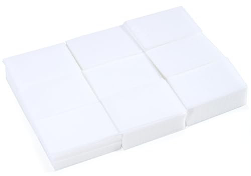 630 Pezzi Pad Unghie per Sgrassare, Dischetti Cotone Senza Pelucchi per Pulizia Unghie e Gel (Bianco)