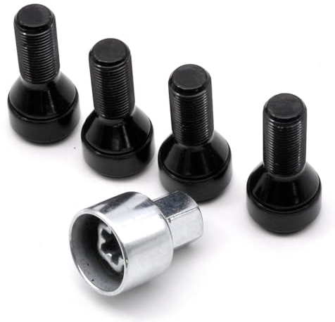 HAOTOM M14x1.25 Tuercas antirrobo Pernos de rueda Cerrojos de rueda Tornillos antirrobo Para BMW 1 2 3 5 7 Series X1 X2 X3 X4 X5 X6 i3 i8 ix3 i4 36136792851