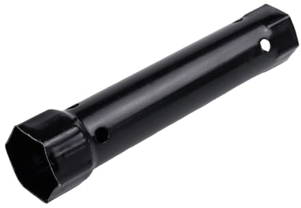 Uqezagpa Llave tubular, 204 mm, M34-40, llave de tubo doble, herramienta de acero al carbono para fontanería, reparación del hogar, grifo, lavabo