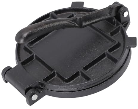OVAQUIXI Tortilla Press, 7.3 Inch/18.54cm Heavy Duty Cast Iron Tortilla Maker Pancake Machine for Kitchen Camping
