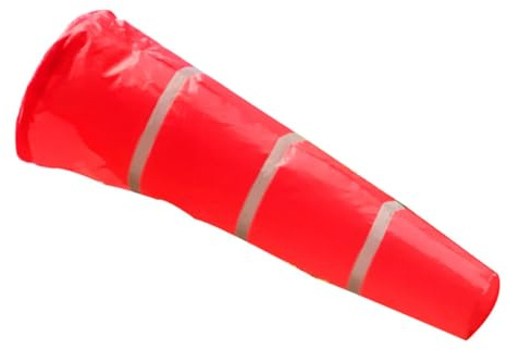 VICASKY Windsack 150cm Rot Weiß Reflektierend Regendichter Windrichtungsbeutel für Garten und Außenbereich