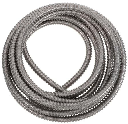 Gatuida Gaine De Protection De Câble en Acier Inoxydable 304 Gaine Flexible pour Gestion des Câbles Protection Anti-Abrasion Coupe sur Mesure Usage Domestique Et Industriel