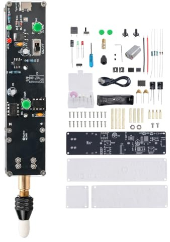 BANRIA Kit per saldatura fai da te, strumento di levigatura elettrico, kit elettronico con 3 marce, suggerimenti e funzionamento continuo, set di apprendimento per la saldatura per sperimentare, kit