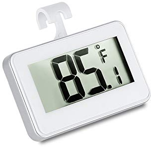 Szaerfa Thermomètre de congélateur numérique précis Thermomètre Thermomètre de salle Thermomètre de réfrigérateur Écran LCD Celsius ou Fahrenheit