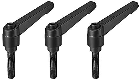 sourcing map 3 Stück Klemmhebel Griff M8x32mm Verstellbarer Maschinengriffe | Klemmhebel Außengewinde Griff Maschinengriffe Verstellbarer Griff für Werkzeugmaschinen Schweißgeräte Druckgeräte