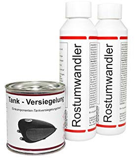 WAGNER Tankversiegelung Set 3-teilig bis 30 Liter Tankinhalt Tank Rost Umwandler