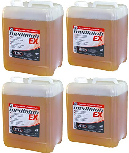 4 x 5 Liter Mineralisches Hochleistungs Kettenöl KETTLITZ-Medialub EX Sägekettenhaftöl auf Mineralölbasis
