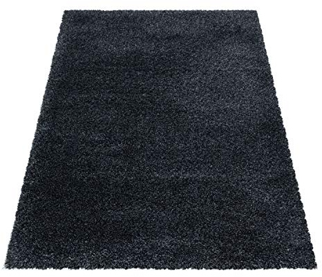 Ayyildiz Wunderschöne Hochflor Teppich: Weich, Flauschig & Leicht zu Pflegen - Idealer Komfort für Wohnzimmer oder Schlafzimmer, Größe:80 x 150 cm, Farbe:Anthrazit