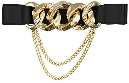 Gloop Elastischer Damen Taillengürtel, ca. 6 cm breiter HüftgürtelBreiter Stretchgürtel Retro Gürtel Elastisch für Taille mit Schnalle