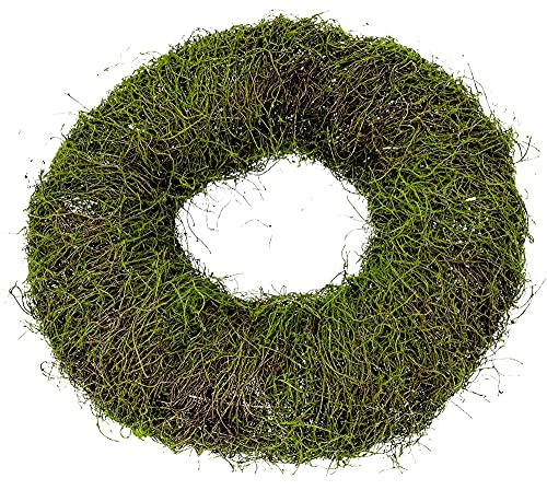 matches21 Kranz Moos/Clematis Deko-Kranz Türkranz Osterkranz Frühlingskranz Grabschmuck Steckkranz grün 1 STK Ø 30x8,5 cm