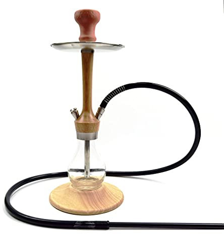 chicha 1 Tuyau Ensemble de Narguilé Narguilé Base en Bois Narguilé Ensemble Complet pour Mieux Fumeur (Color : Color1)