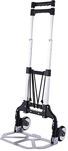Xample® 80KG Heavy Duty Lightweight Folding Hand Sack Trolley Sack Truck Barrow Cart Trolley Industrial Warehouse Hand Truck, Sack Truck
