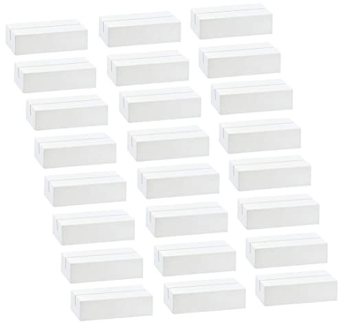 MIK funshopping Kartenhalter Tischkartenhalter Menükartenhalter aus Holz weiß - ideal für die Hochzeit (24)