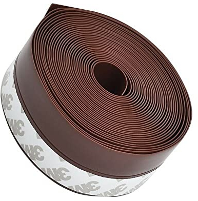 Zugluftstopper für Türen und Fenster, 3 Meter lang (25 mm, braun)