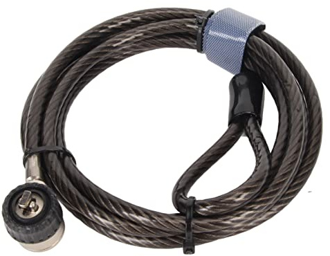 PenRux Blocco Cavo per Laptop, Lucchetto per Cavo di Sicurezza Hardware Lucchetto a Combinazione Antifurto con Lunghezza Regolabile con 2 Chiavi Universale per Tablet PC Portatile