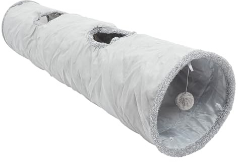 FRCOLOR Flauschige Kuscheltiere Spielzeug Tunnelbett für Katzen Cat-Röhren und Tunnel Katzentunnel für Wohnungskatzen Tunnelnest für Katzen Hundehaus Katzenbett Matte