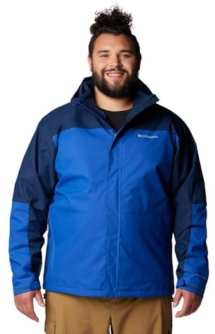 Columbia Giacca da uomo Hikebound 2 Interchange, Blu montagna/Blu Collegiate Navy, L