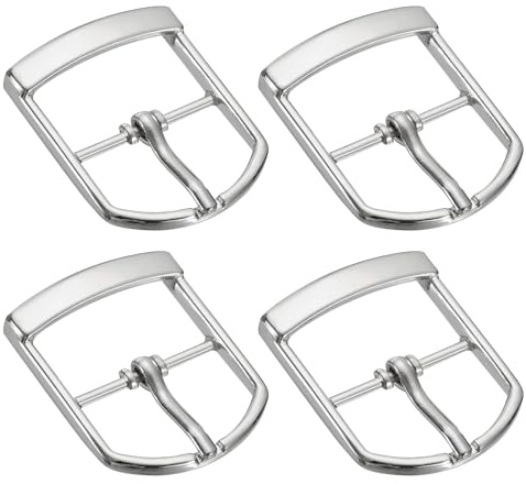 QUARKZMAN Metall Rollen Schnalle, Gürtelschnallen zum Wechseln mm Einzelnadel Gürtelschnalle Ovale Mittelsteg Schnallen Schnalle für Schuhe DIY Taschen Zubehör Gürtel, Gold