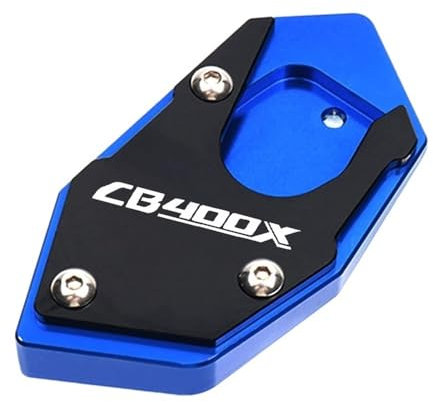 SeitenstäNder Verbreiterung Fit -Verwendung for Honda CB400X CB 400x CB400 x 2019 2020 2021 Motorrad CNC Kickstand -Fuß -Stand -Ständer -Stützpad -Stützplatte mit Logo Motorrad SeitenstäNder Unterlage