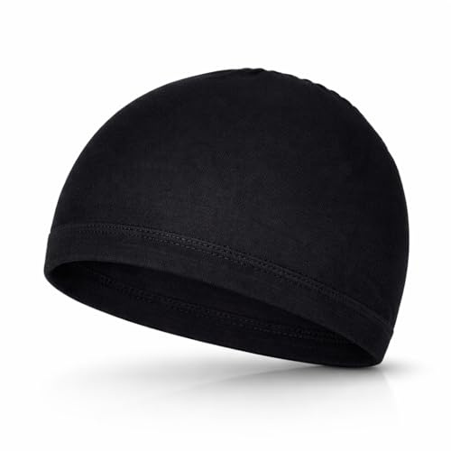 LUTTMANN® Perücken Bamboo Wig Cap Kopfschutz Unterziehhaube in Farbe schwarz - tragbar unter Echthaarperücken, Kunsthaarperücken, Kopftüchern, Kappen,Turbanen oder Reithelme