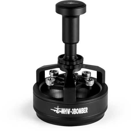 MHW-3BOMBER Yu Cyclone WDT Tools Espresso-Rührer, Verteilungswerkzeug für Barista, 0,25 mm, 14 Nadeln, Espresso-Kaffee-Rührer, 58,35 mm, Schwarz, Modell: T5849-OS