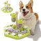 MEWOOFUN Giocattolo puzzle per cani, dispenser interattivo, giocattolo per addestramento del cervello per cani di taglia piccola, media e grande (imbuto verde, M * 1)