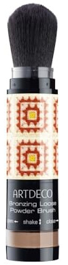 ARTDECO Bronzing Loose Powder Brush – para rostro y cuerpo – Polvo bronceador suelto con pincel integrado – Ideal para viajes – 1 x 3 g