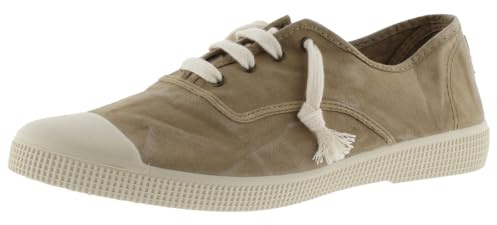 victoria Zapatillas Unisex 1915 Lona Envejecida DREC & Doble Cordón & Refuerzo Puntera 1661101 para Adulto Arena 39