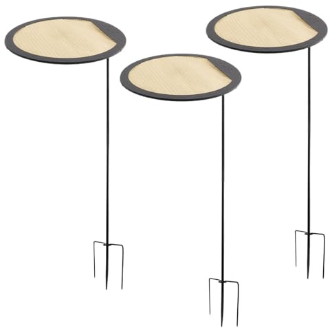 Protección solar para plantas al aire libre, juego de 3 sombrillas de jardín, extensible, resistente a la intemperie, protección UV para jardín, terraza, balcón