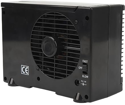 Fockety Mini Condizionatore d'Aria, Condizionatori Portatili Regolabili a 2 velocità per Auto, Umidificatore per Dispositivo di Raffreddamento Ad Aria Evaporativa DC12V, Ventola di