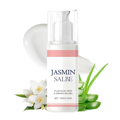 Jasmin Salbe Augen - Augencreme Gegen Falten und Augenringe Entfernen - Eye Cream Anti Falten - Jasminsalbe Gegen Augenringe Schlupflider, Tränensäcke & Schwellungen - Augenpflege Für Frauen & Männer