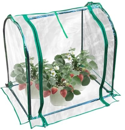 Fangxuee Invernadero de Mesa para Plantas de Jardín, Carpa de Vivero, Cúpula de Humedad para Interiores y Exteriores (Sin Estructura de Hierro)