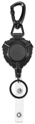 Supporto Retrattile Microfono CB, Porta-Attrezzi Supporto Microfono CB Gancio Microphone Radio con Cavo di Sicurezza 80cm Accessori per Camionisti