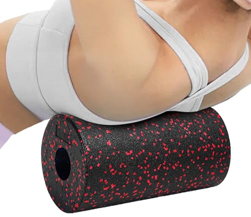 Träningsskumrulle - Skumrulle för djupvävnadsmuskelmassage | Fitness Gym Fysio | Massagerullar för ben, rygg och armar | Djupvävnad massagerullar | För kvinnor män vuxna idrottare börjar
