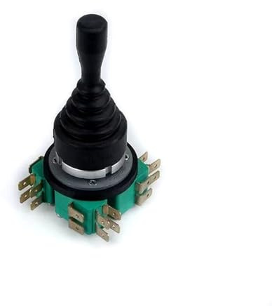 AUBEST Industrial Joystick, 30mm Master Monolever Joystick Switches, 2Way 4 Way Self Locking Latching Reset Momentary Toggle Cross Rocker Switches F4-11-4L(F4-11A-4L)