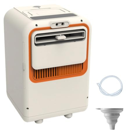 RUODATONLY Condizionatore Portatile Senza Tubo di Scarico, Climatizzatore Mobile con Raffreddamento a Compressore, Compatto e Portatile per Casa, Camper e Piccoli Ambienti