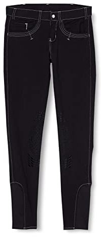 Kerbl Herren Basicplus Größe Reithose, Schwarz, 50