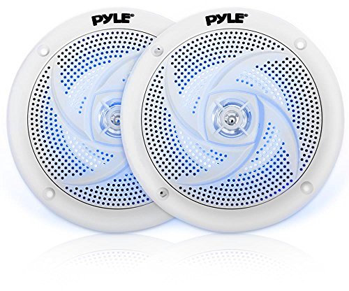 Pyle Altavoces Marinos, 4”, Resistente al Agua y a la Intemperie, Exteriores, 100V