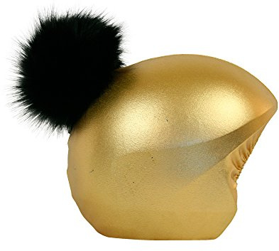 COOLCASC multisport helm cover EXCLUSIVE GOLDEN PON PON schwarz