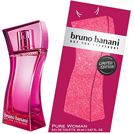 bruno banani Pure Woman Limited Winter Edition - Eau de Toilette Natural Spray - Lieblich-warmes Damen Parfüm - 1er Pack (1 x 20ml)
