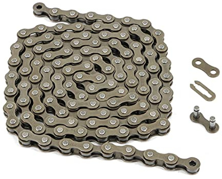 MOHEGIA Bike Chain,Single-Speed Bicycle Chain 1/2 × 1/8 inch（114 Links）