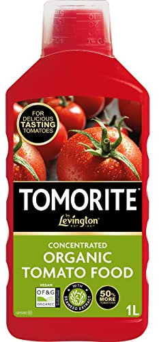 Levington Tomorite Organic Liquid Tomato Feed, Concentrate, 1L