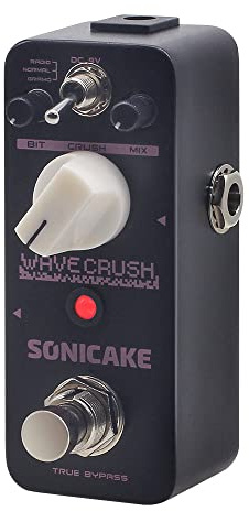 SONICAKE Bitcrusher Pedal Bitcrush Digital Sampling Rate Sample Reducer Gitarre Effektpedal Synth Synthesizer LoFi Wave Crush