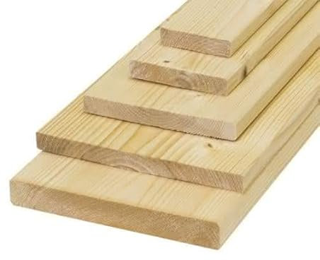 Gartenwelt Riegelsberger Glattkantbretter aus Fichtenholz 21x95 mm Länge 100 cm Fichte natur naturbelassen gehobelt getrocknet Bauholz Nadelholz