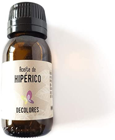 Decolores | Aceite Vegetal de Hipérico | 60 ml | Aceite Natural | Combate Falta de Ánimo, Nerviosismo y Dificultades para Dormir | Regenera la Piel