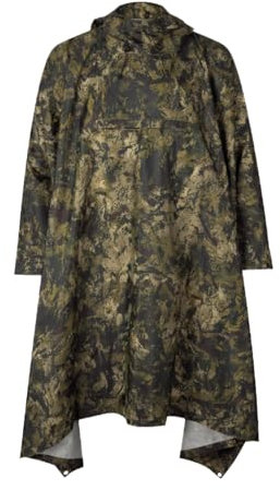 Seeland | Taxus Camo rain Poncho | | Professionelle Jagd Kleidung & Jagd Zubehör für Herren & Damen | Skandinavische Qualität Made to Last | InVis Green Blaze, One Size