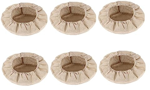 HEMOTON 6pièces Housse pour Panier à Pain Doublure de Cuisson Ustensile de Cuisine et Torchon de Cuisson