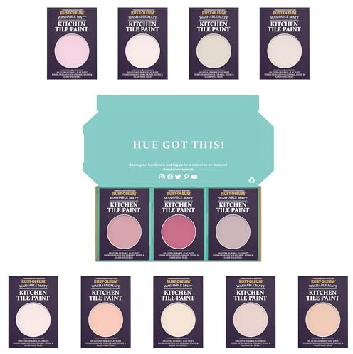 Rust-Oleum Kitchen Wall Tile Paint in Matt Finish – Sweet Pinks Tester Box